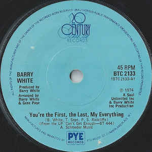 Barry White ‎– You’re The First, The Last, My Everything